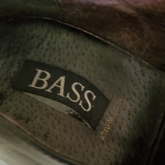 Bass Men\'s Faze Black Leather Shoes Silver Buckle Size 10 Made in Italy main image 11